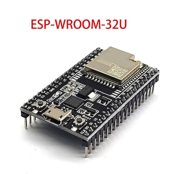 ESP32-DevKitC utviklingskort ESP32 bunnplate kan utstyres med WROOM-32U WROVER-modul og A Black