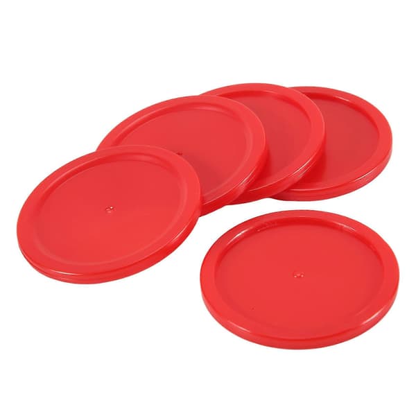 5 st 2 tums mini-luftbordspuckar 50 mm barnbord red