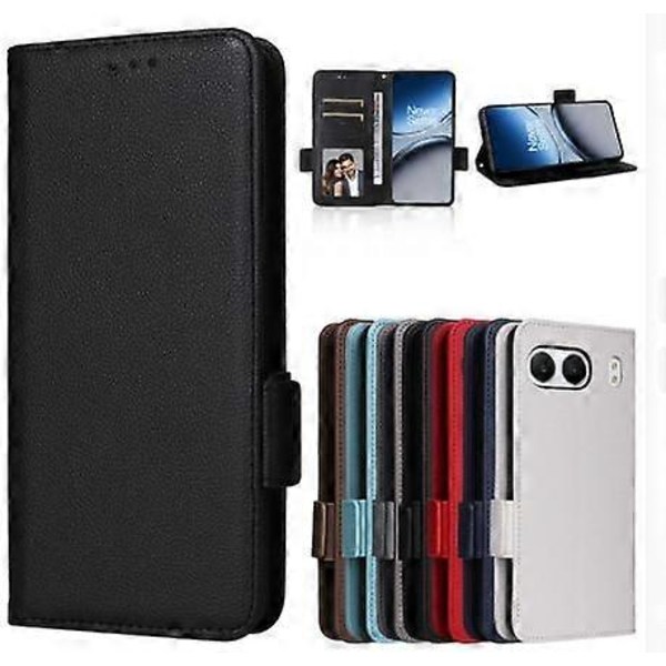 OnePlus Nord 4 Lompakkokotelo Crazy Horse -kuvioinen jalustallinen nahkainen puhelinkotelo Multicolor Style B
