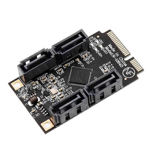 -Speed 3.0-adapter Effektiv datastyring: Mini PCIe til 4 porte 3.0-adapter Black