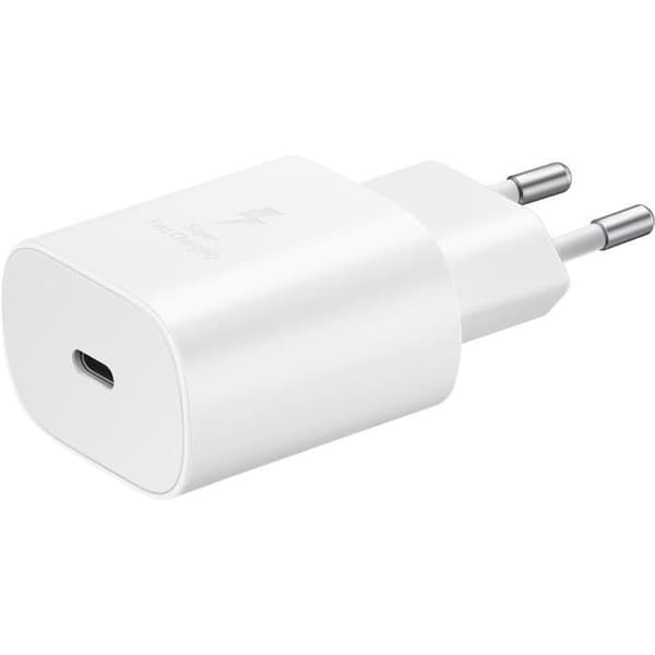 Snabb väggladdare - 25W - SAMSUNG - USB Typ-C-port (kabel ingår ej) - Vit