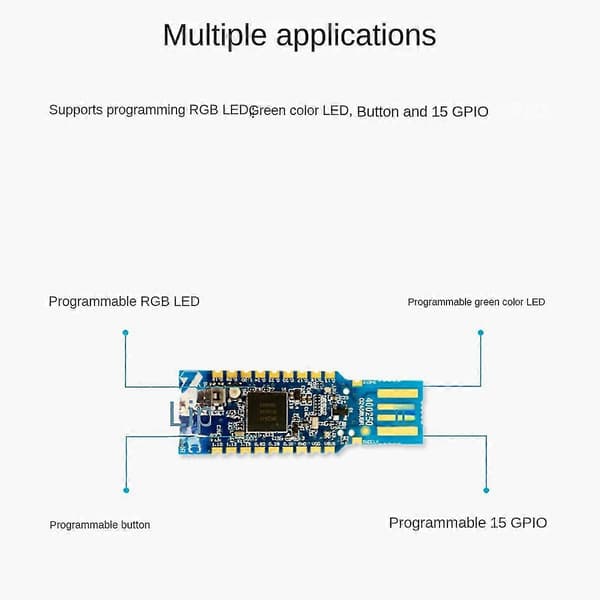 Nordic Nrf52840-dongle USB-dongle for evalueringsmodul for Bluetooth-utvikling