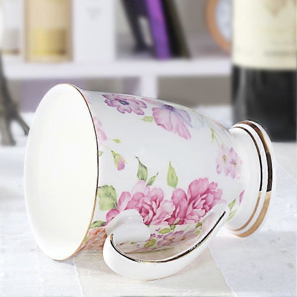 Royal Fine Bone China Kaffekrus Assorterede Farver Tekop (Blomsterhav)