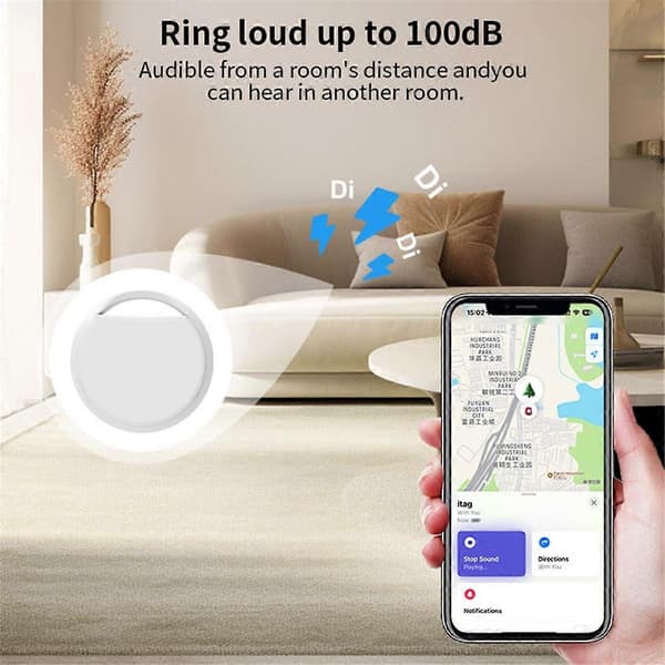 4 STK Smart Air Tag GPS Tracker Nøglefinder GPS Global Positionering Bluetooth Mini GPS Tracker Kæledyrsnøgle As Shown