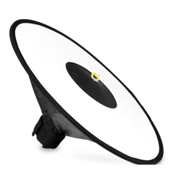Universal 44 cm rund flash softbox, bærbar foldbar speedlite diffuser reflektorrem til kameraflash As Shown