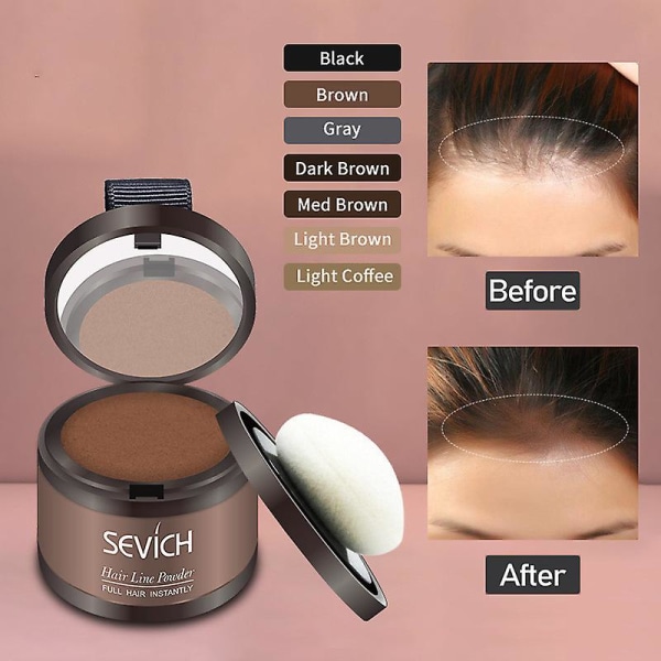 Ny vattentät hårlinje Powder Hairline Cover Up Powder Hair Shadow black