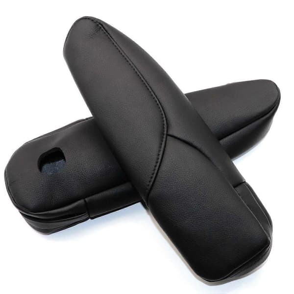Armstöd i läder för Honda CRV 2007 2008 2009, justerbart handstöd för bilstol black