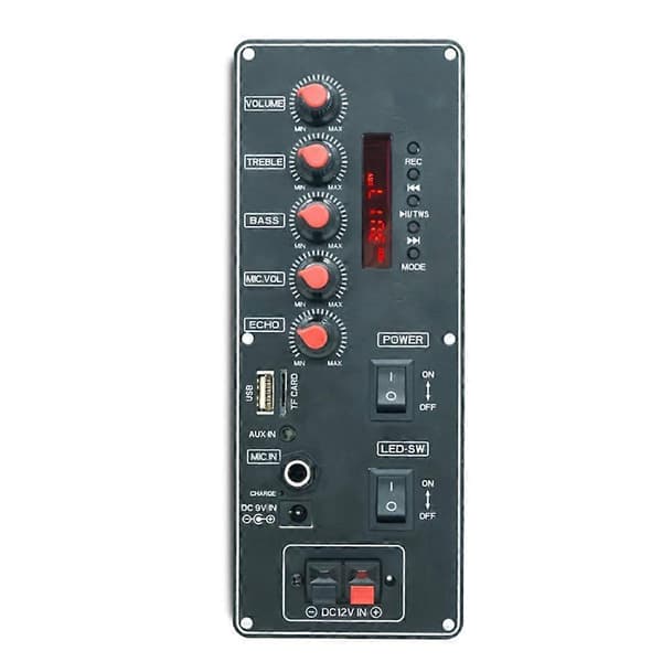 MP3-avkodningskort med diskant- och basjusteringsratt, stöder MP3/WMA/WAV/Flac/Ape ljudmottagare