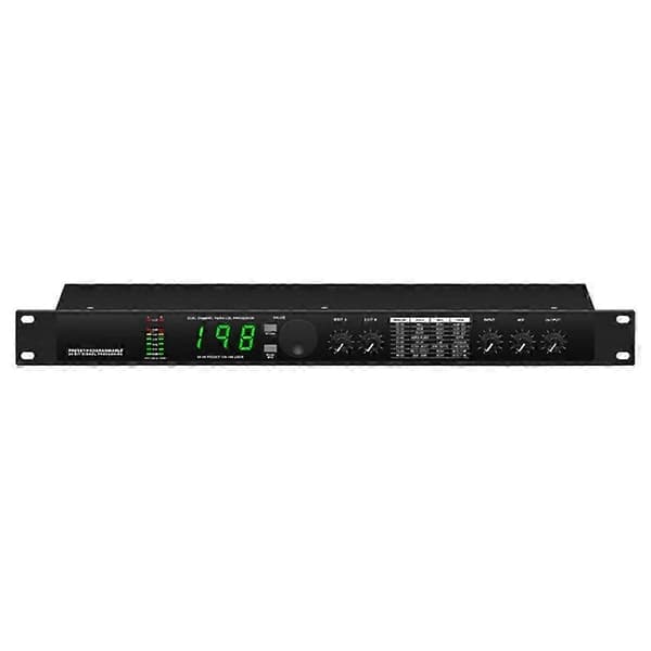 Profesjonell Digital Romklang Multi Effekt Prosessor Audio Prosessor Equalizer EU PLUGG black