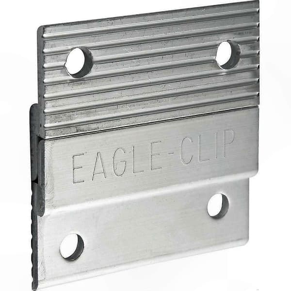 Hållbara Z-clips i aluminium för väggmontering, 2 tum för montering av paneler (10 stycken)