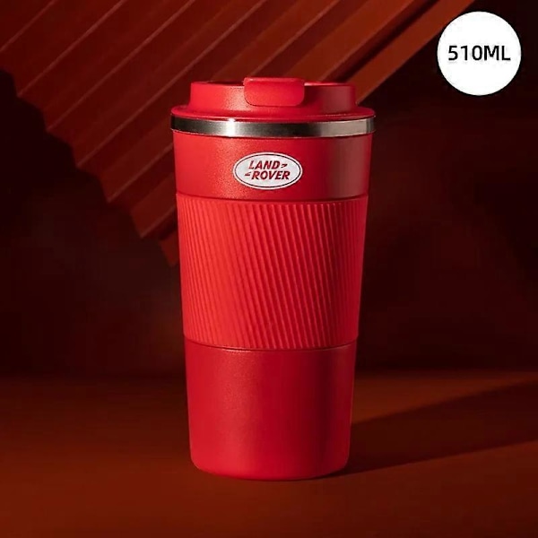 510ml Rostfri Stål Kaffekopp Termosmugg För Land Rover Discovery 3 Freelander Evoque Velar Autobiography SVR Biltillbehör Vattenkokare Red