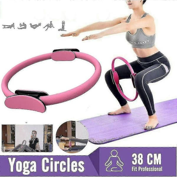 Pilates Ring Motståndsring Dubbelgrepp Pilates Yoga Ringar Träning