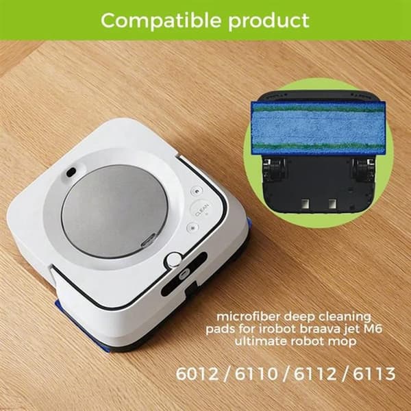 til iRobot Braava Jet M6 Series Ultimate Robot Mop Vaskbar Vådrensepude Tilbehør til Robot