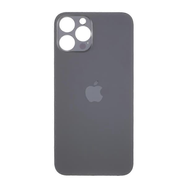 För iPhone 12 Pro Max (Kamerlinsringhål Standardversion) Batterihölje Reparationsdel - B Multicolor Black
