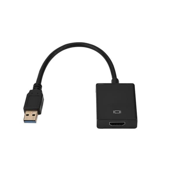 USB til HDMI-adapter - ZISONIX - 1080P - USB 3.0 - Sort