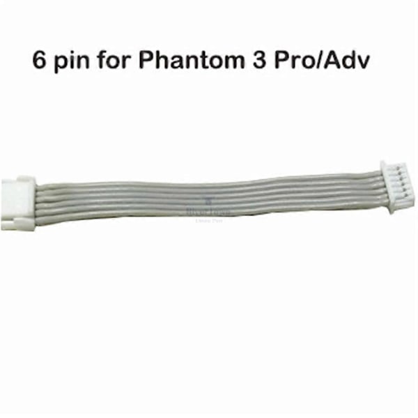 Uusi 6-nastainen/8-nastainen kameran liitäntäkaapeli DJI Phantom 3 Pro/adv/se -droneen, varaosat 6 pin for 3AP