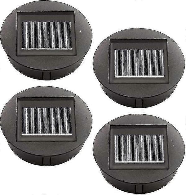 4 stk. Udskiftnings solcellelamper med LED-pærer, Udskiftning af solcellelamper