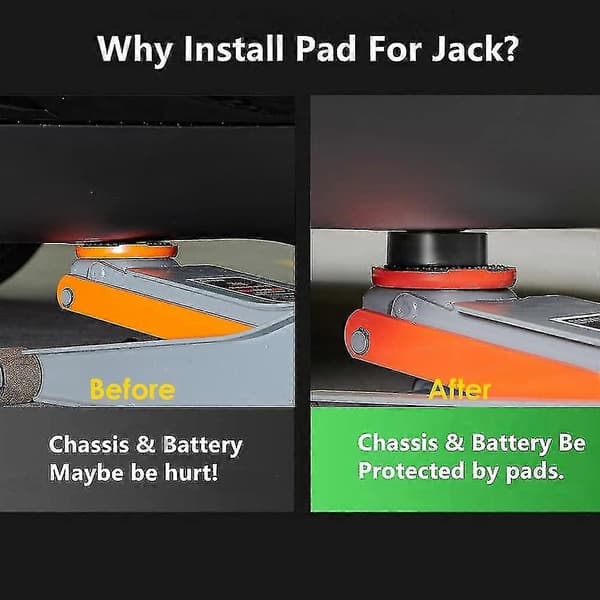 4 pakker til Tesla Model 3/S/X/Y, Jack Point Pad Robust Adapter Med Opbevaringskasse Tilbehør