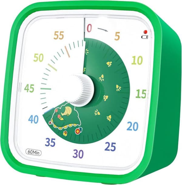Tidtaker - Barnetidtaker - 60 minutter - Dinosaurdesign - Trygge materialer