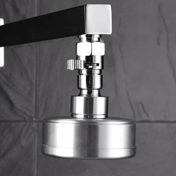 Dusjhode med stengeventil - ZOR® - Messing - Integrert bryter - Kromfinish - 1/2 tommers ventil