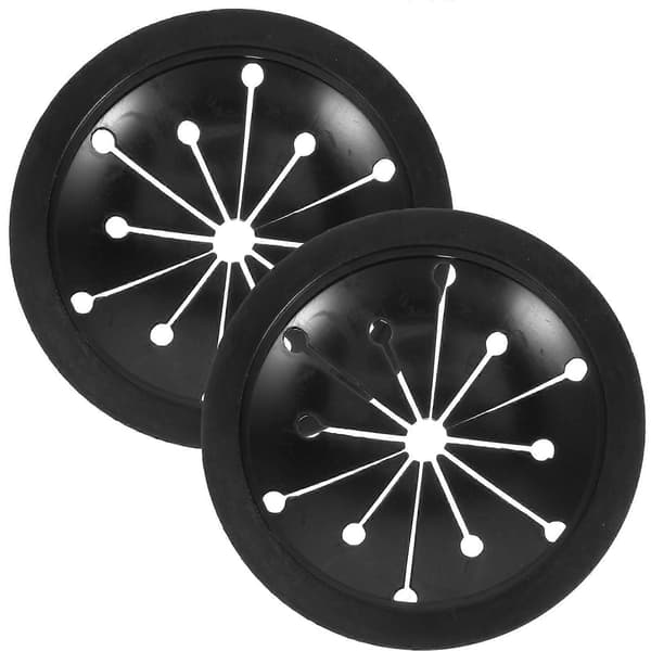 2 stk. affaldskværn beskyttelse vaskeskærm udskiftning affaldsmadkværn tilbehør (sort) Black 2pcs