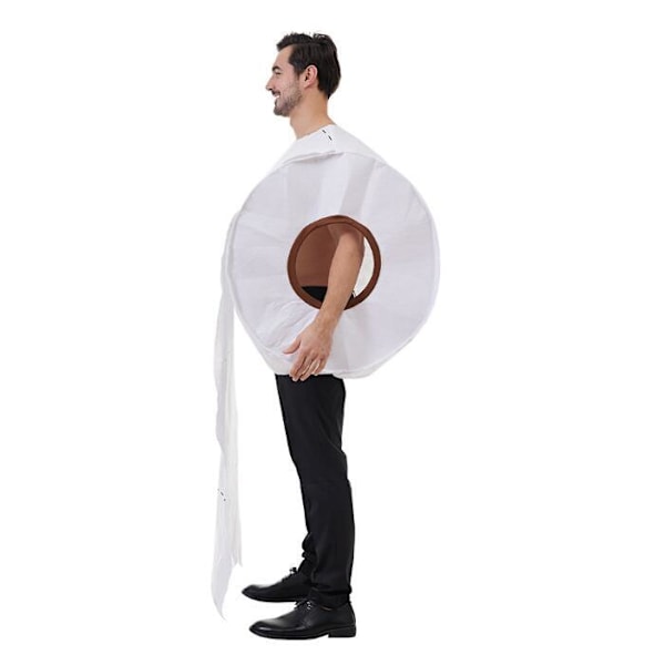 Gigant toiletpapir rulle voksen Halloween kostume 69.5*78CM