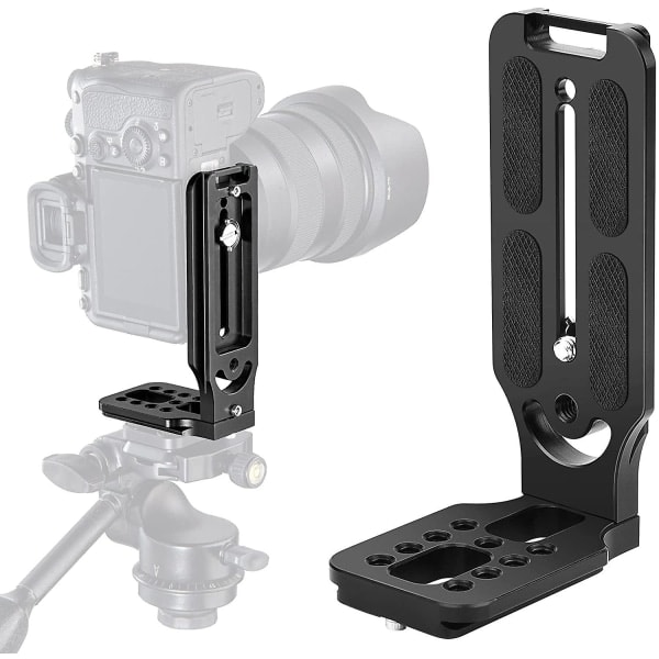 DSLR-kamera L-feste stativ hurtigutløserplate for Canon Nikon Sony Dji Osmo Ronin Zhiyun stabilisator