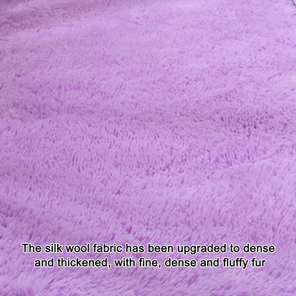 [KK]1 Piece Rug - Light Purple - 80*160cm Thickened and Encrypted (Machine Washable)