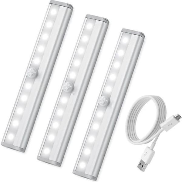 Bevegelsessensorlys - 10 LED - USB oppladbart - 200 lumen - 500mAh - Innendørs