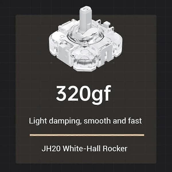 2 stk. Hall Swap Joystick til MACHENIKE G6Pro G5Pro V2/ThundeRobot G80 Game Controller JH20 Hall Joystick Sort Black