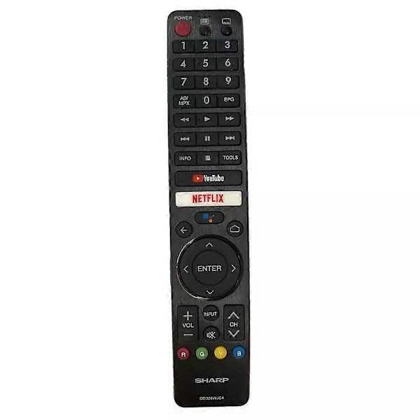 Ny Original GB326WJSA Fjärrkontroll för Sharp Netflix Röst LCD TV 4T-C50BJ3T