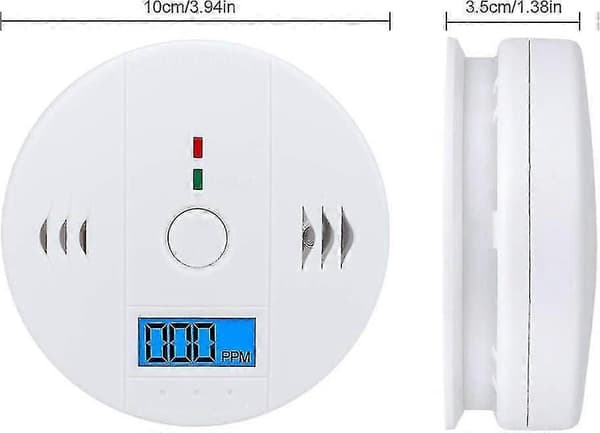 3 kpl Hiilimonoksidi-ilmaisinta LCD-näytöllä