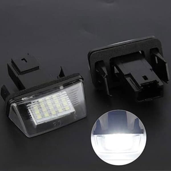 2 LED-bilskyltbelysning, kompatibel med C3 2002-2009 vänster höger