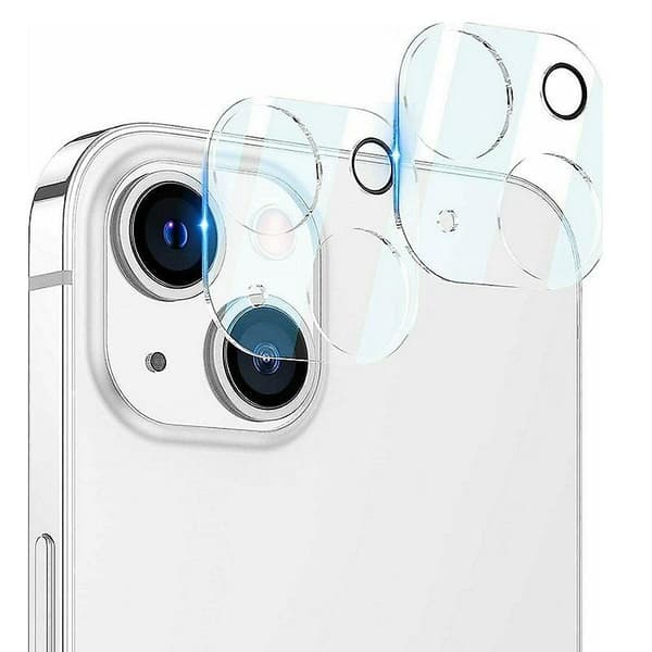 2-pak - iPhone 13 / iPhone 13 Mini - 3D Kamera Hærdet Glas