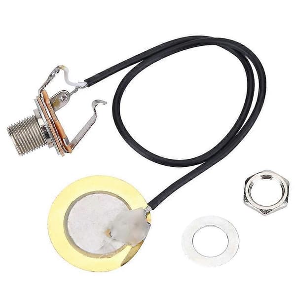 Akustisk guitar transducer - Kablet forstærker Piezo tilbehør Black