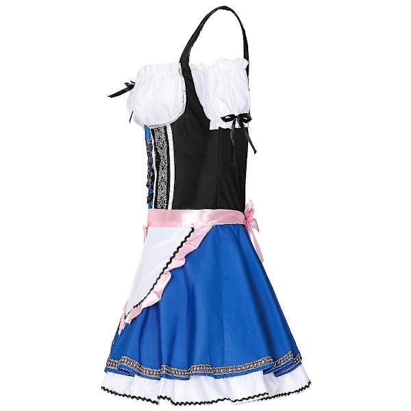 Naisten Oktoberfest-asu saksalainen baijerilainen oluttyttö Cosplay-paraati Taverna Hieno seksikäs yhtenäinen mekko Dress XL