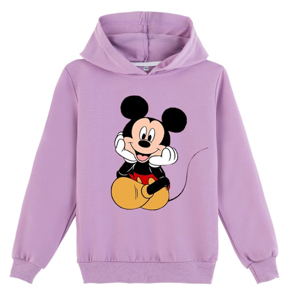 Barn Mickey Cosplay Hoodie Jacka Vår Halloween Tunna Jackor Lila purple 140cm