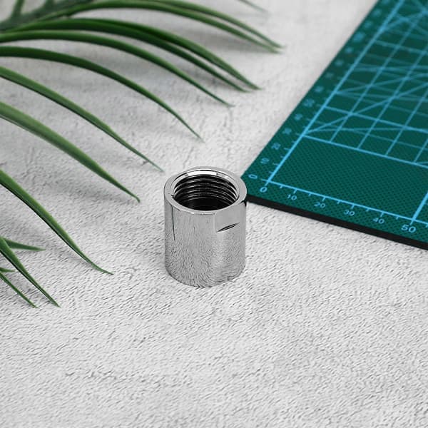 Rørfitting Gevindkonverter Adapter Brusekobling Rørfitting Til Hjemme VVS-rør Slangeforlænger Stik 1/2 Silver