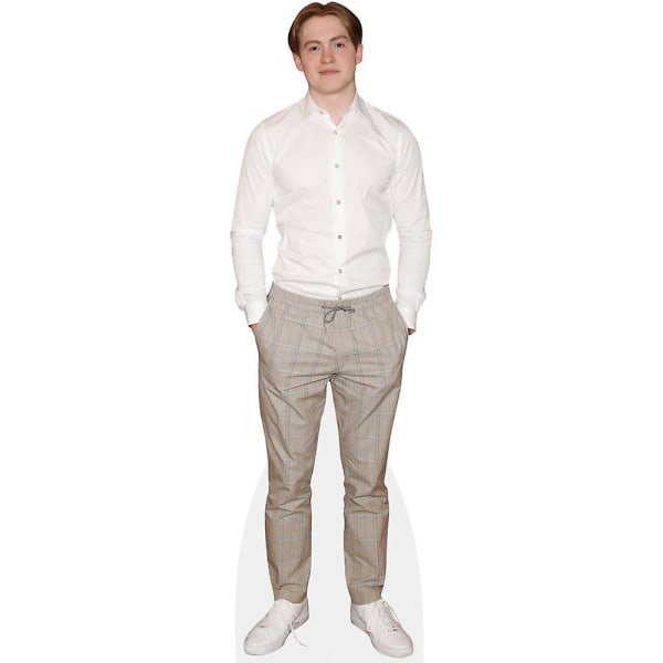 Kit Connor (vit skjorta) kartongutskärning (naturlig storlek ELLER ministorlek). Standee. Stå upp. Mini Size Cutout