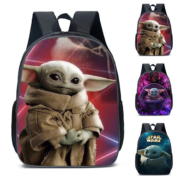 Yoda Vauva Reppu Lasten Juniorikoululaukku Matkaopiskelijan Olkahihnalaukku B