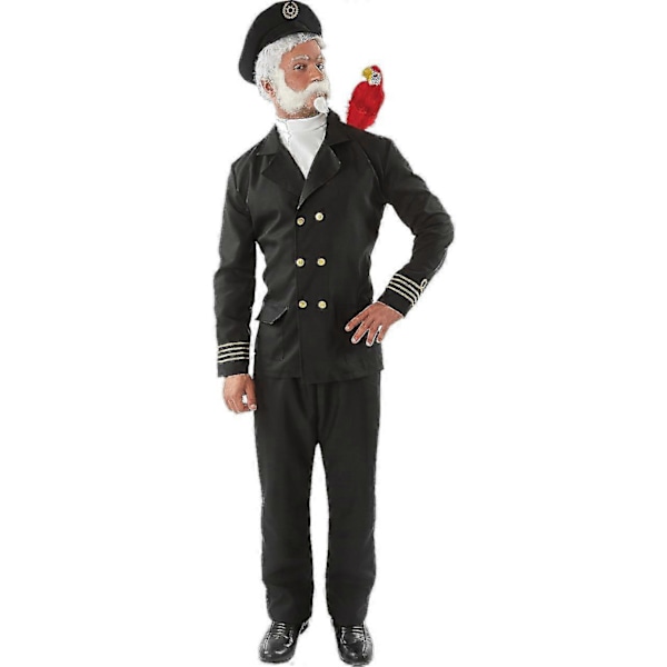 Orion Costumes Herr Kapten Birdseye Marin Sjömansuniform Maskeradkostym Blue Extra Large
