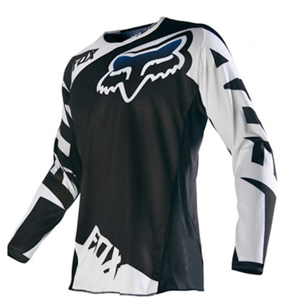 Herrarnas Långärmad Motocross Cykling Fotbollströja - Mountainbike Mtb Tröja - Herrarnas Motorcykelkläder B-Vit B-White 3XL