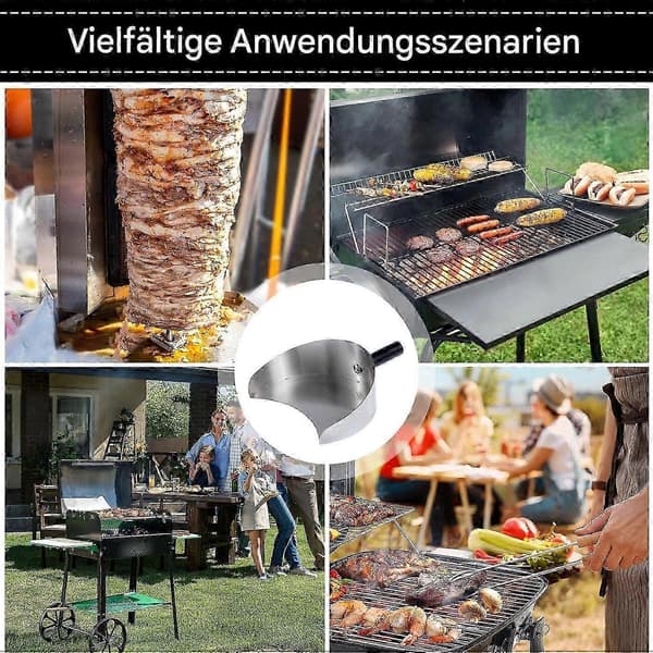 Döner Kebab Spade 22.5x17.5x8cm Rostfritt Stål Diskmaskinssäker Ref 4252