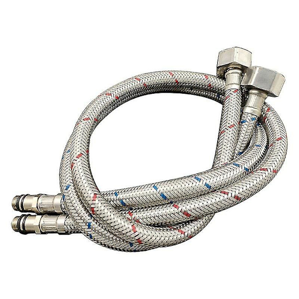 Flexibel anslutningsslang i rostfritt stål för varmt och kallt vatten, enhands mixer för köksblandare 60 cm [kk]