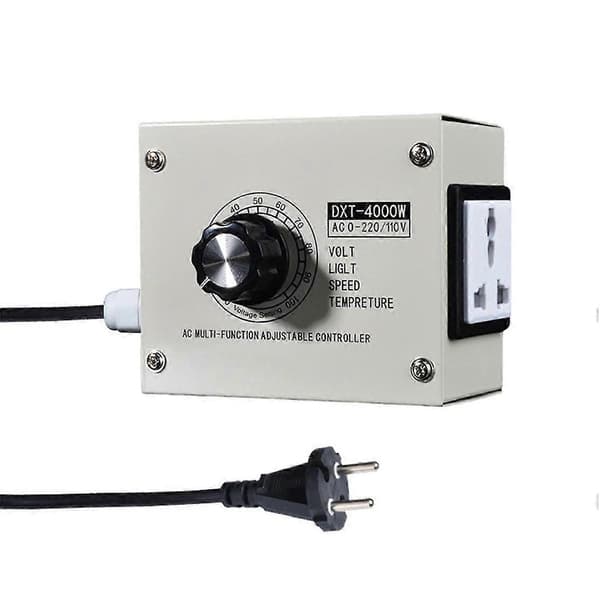 Justerbar spenningsregulator 4000W SCR EU-plugg