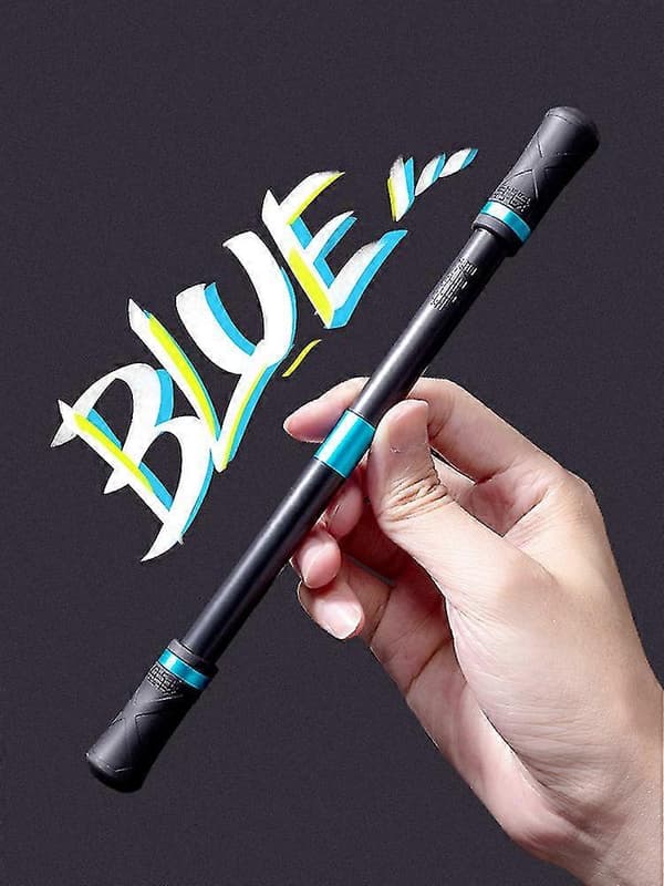 4-pak Pen Spinner Træning Fleksible Fingre Professionel Gummi Sort Samurai Spinning Pen