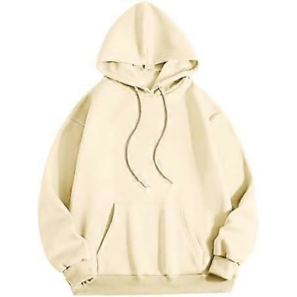 Naisten vaaleanpunainen palmuprinttihuppari, preppy-collegepaita, naisten oversized-graafinen huppari, pitkähihaiset hupparit ja collegepaidat 01-beige S