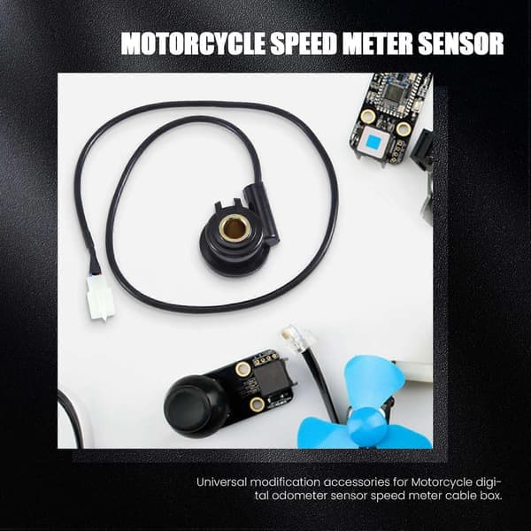 Motorsykkel digitalt odometer speedometer 3-leder sensorkabelmontering
