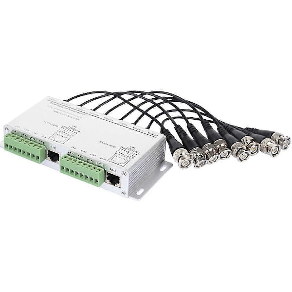 8-kanals HD CVI/TVI/AHD Passiv Transceiver 8 kanaler Video Balun Adapter Sender BNC Til UTP Cat5/5e