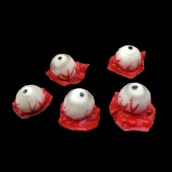 5 stk. Halloween rekvisitter Blodige Scary Fake Organer Menneskelige Øjne Kropsdele til Halloween Party Supplies